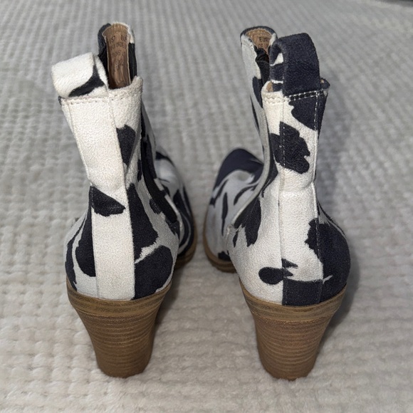 Cow Print Ankle Boots - Picture 6 of 11